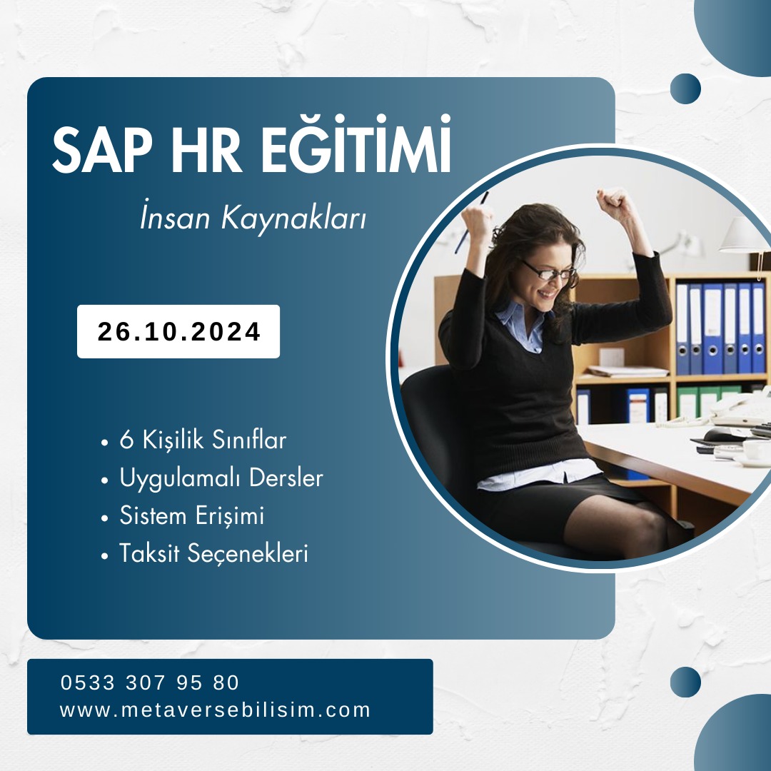 SAP İNSAN KAYNAKLARI GRUP EĞİTİM KAYITLARI DEVAM EDİYOR